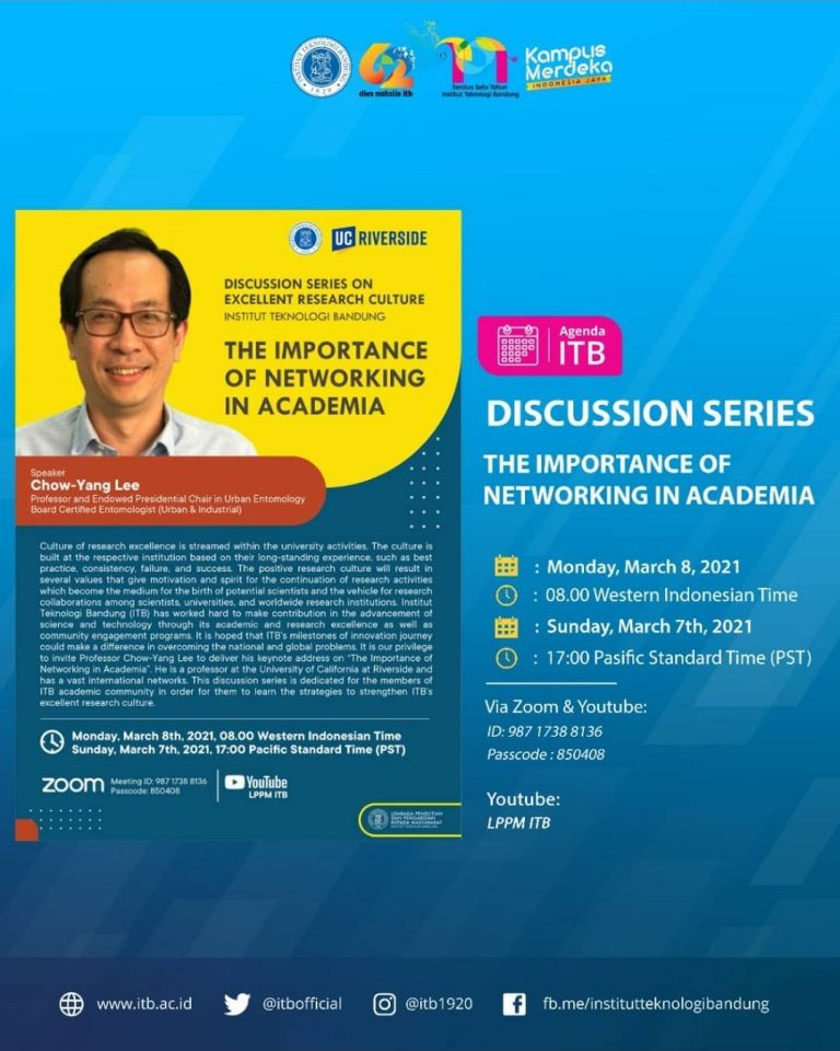 [08 MAR. 2021] Discussion Series On Excellent Research Culture Institut Teknologi Bandung