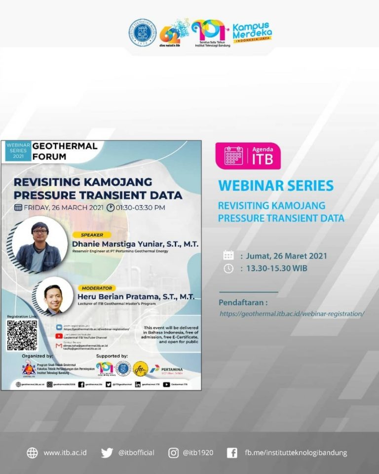 [26 MAR. 2021] Geothermal Forum Revisiting Kamojang Pressure Transient Data