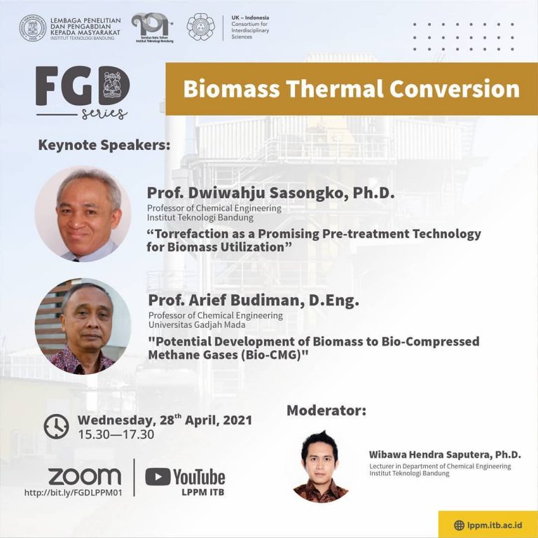 [28 APR. 2021] Focus Group Discussion LPPM ITB Vol I “Biomass Thermal Conversion”