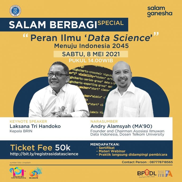 [08 MAY. 2021] Peran Ilmu Data Science menuju Indonesia 2045