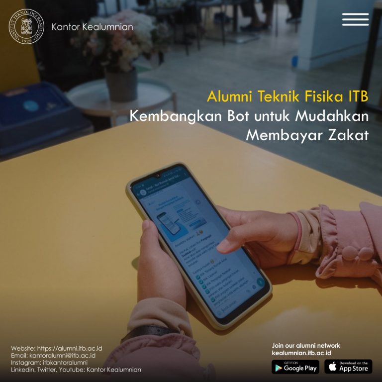 Alumni Teknik Fisika ITB Kembangkan Bot untuk Mudahkan Membayar Zakat