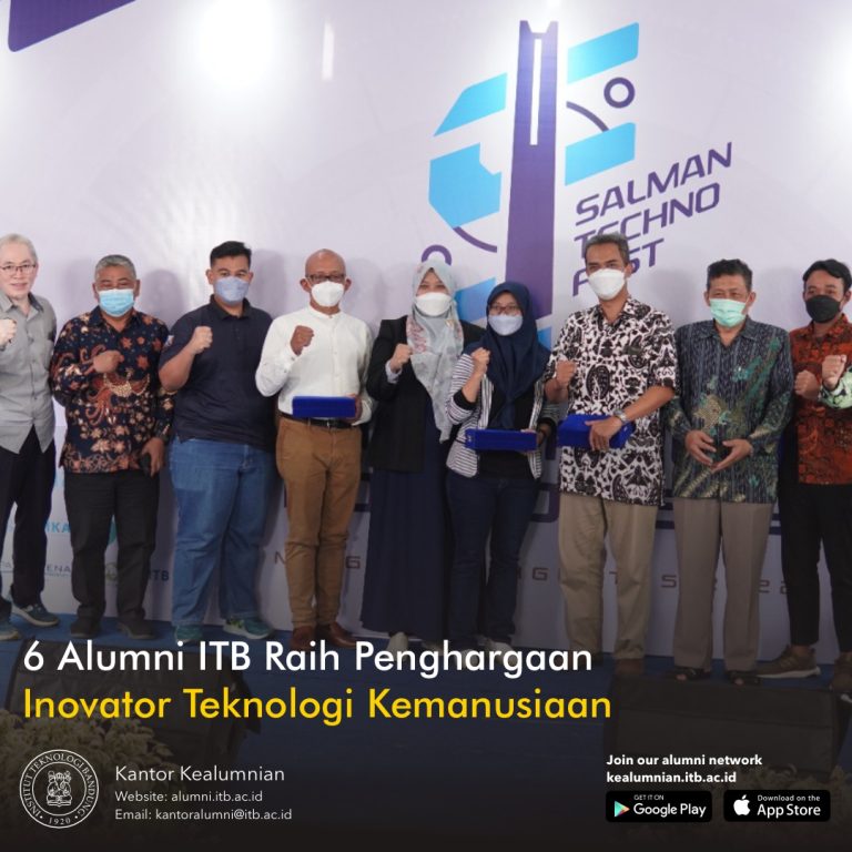 6 Alumni ITB Raih Penghargaan sebagai Inovator Teknologi Kemanusiaan