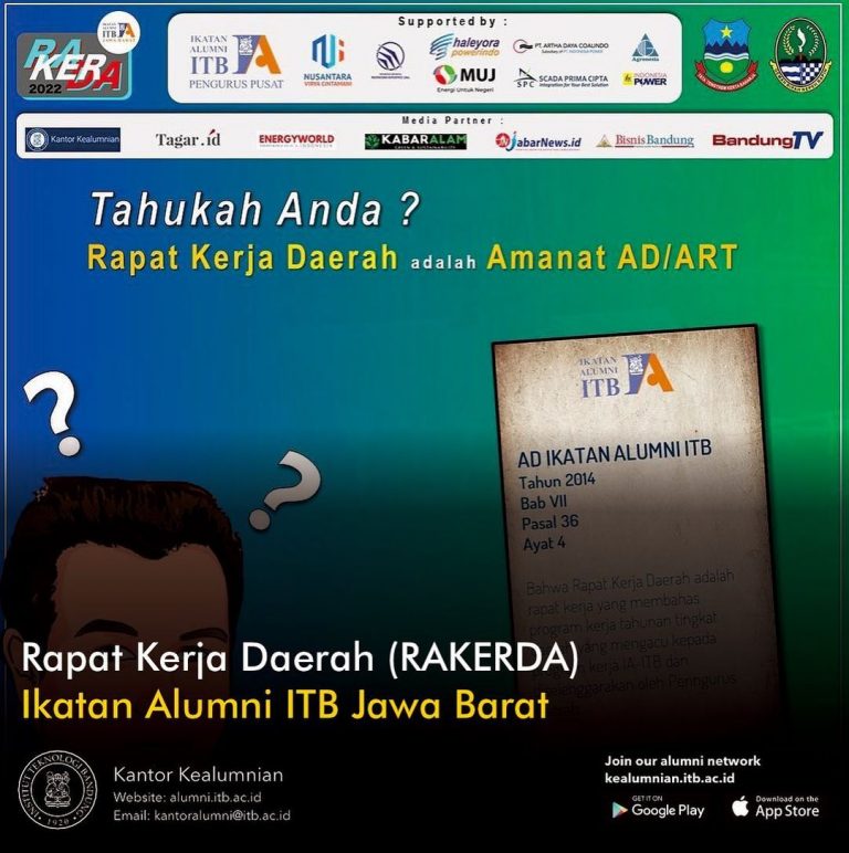 Ikatan Alumni ITB Jawa Barat akan Gelar Rapat Kerja Daerah di Garut