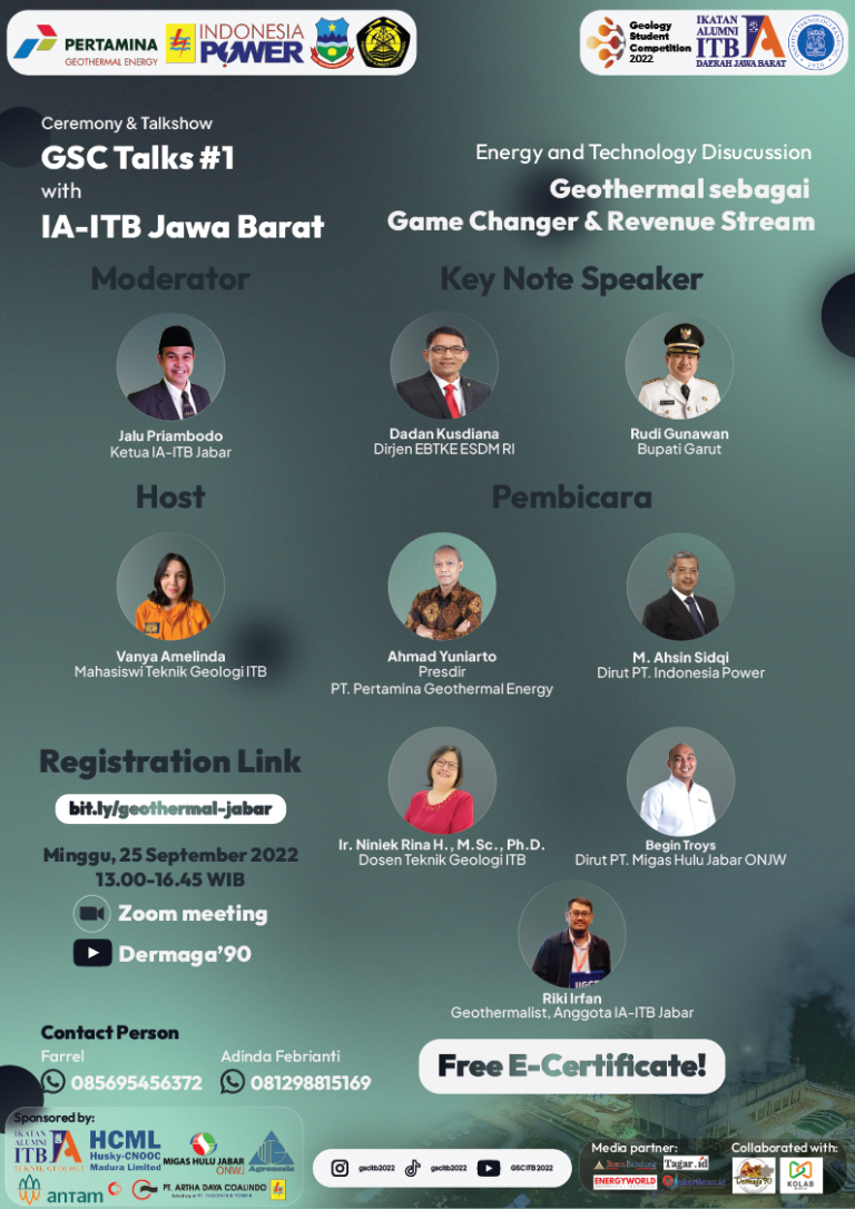 [25 SEP 2022] GSC TALKS 1.0 : Diskusi Energi dan Teknologi