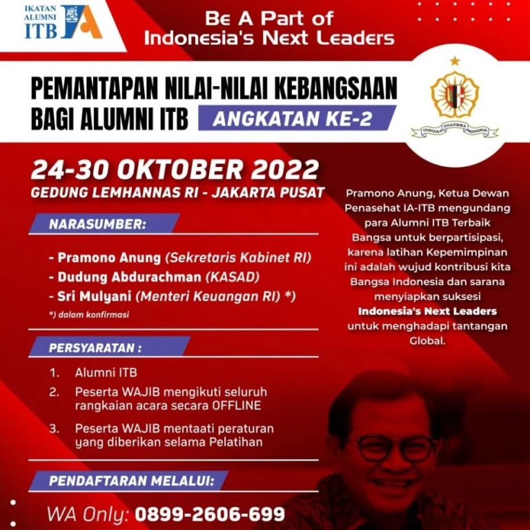 [24-30 OKT 2022] Pelatihan Kepemimpinan Pemantapan Nilai-Nilai Kebangsaan