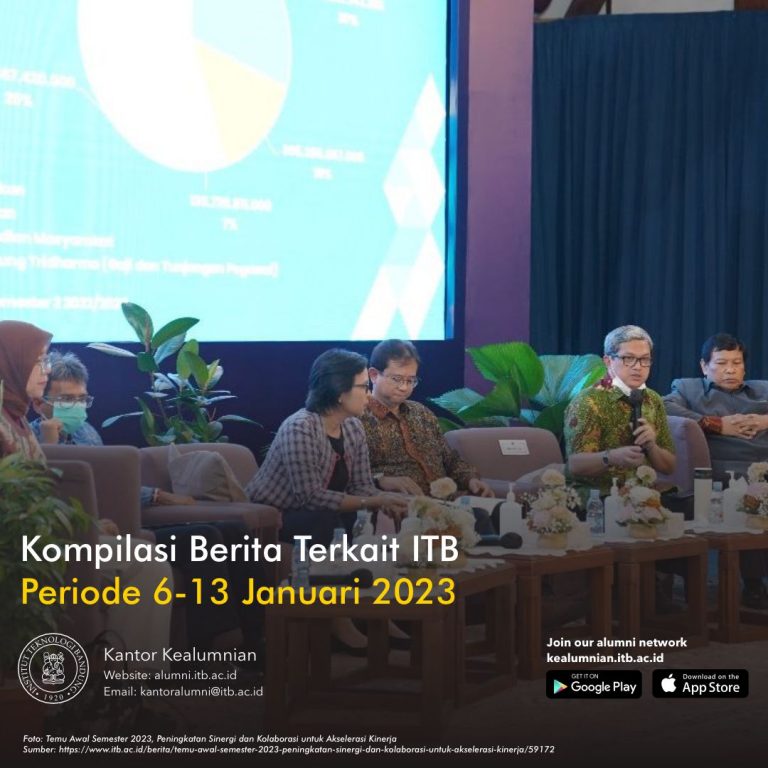 Kompilasi Berita Periode 6-13 Januari 2023 Terkait ITB