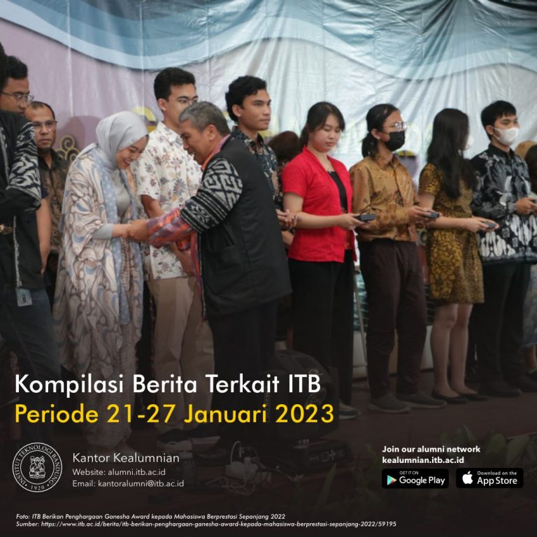 Kompilasi Berita Periode 21-27 Januari 2023 Terkait ITB