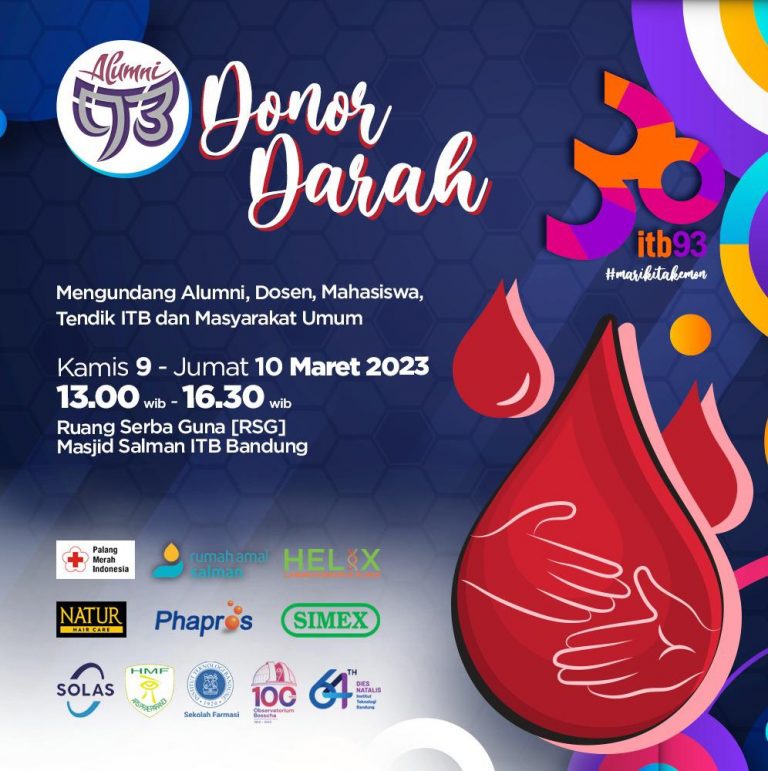 [9-10 MAR 2023] Donor Darah Ikatan Alumni ITB93