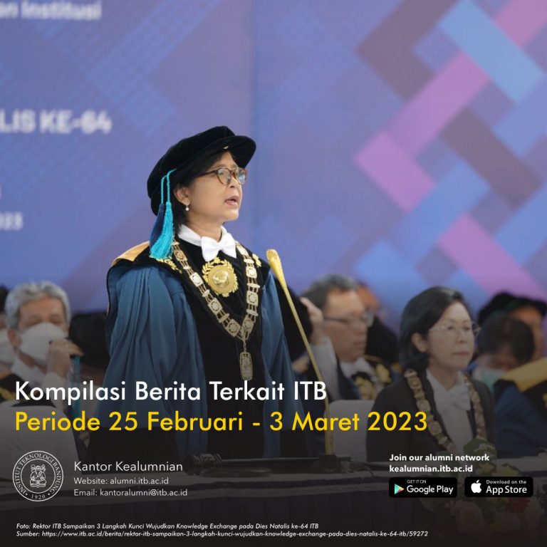 Kompilasi Berita Periode 25 Februari – 3 Maret 2023 Terkait ITB