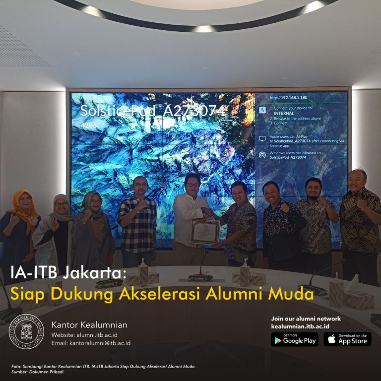 Sambangi Kantor Kealumnian ITB, IA-ITB Jakarta Siap Dukung Akselerasi Alumni Muda
