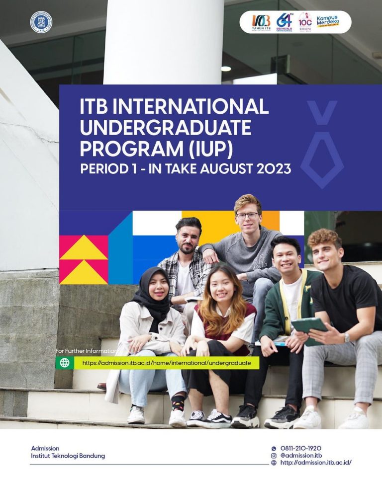 [21 FEB – 4 Apr 2023] ITB International Undergraduate Program (IUP)