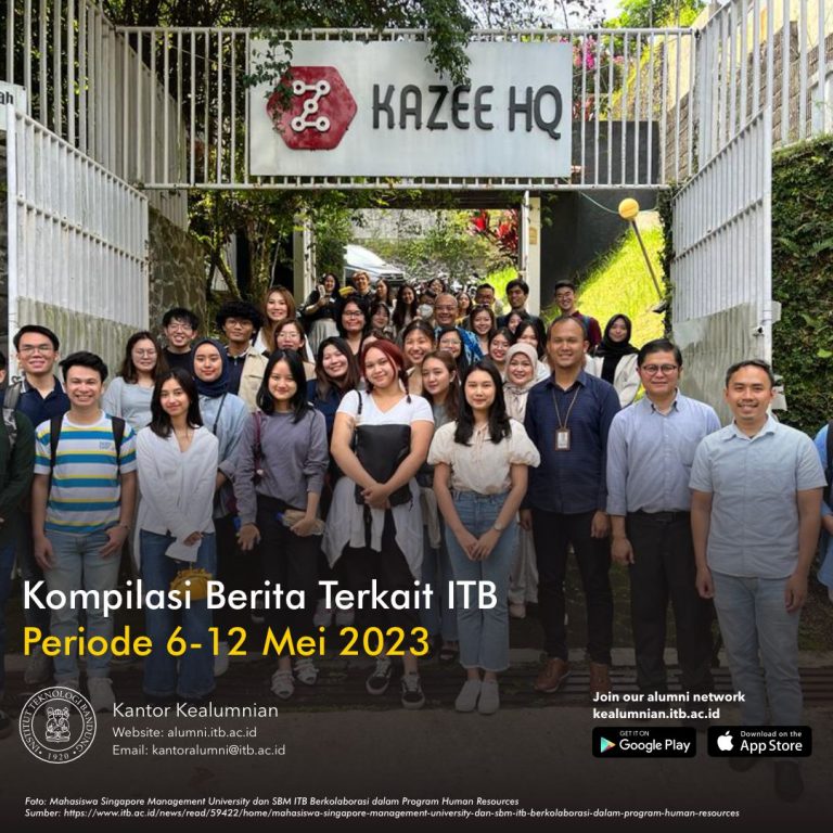 Kompilasi Berita Periode 6-12 Mei 2023 Terkait ITB