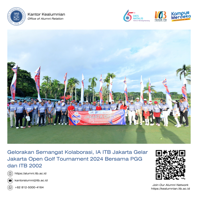Gelorakan Semangat Kolaborasi, IA ITB Jakarta Gelar Jakarta Open Golf Tournament 2024 Bersama PGG dan ITB 2002