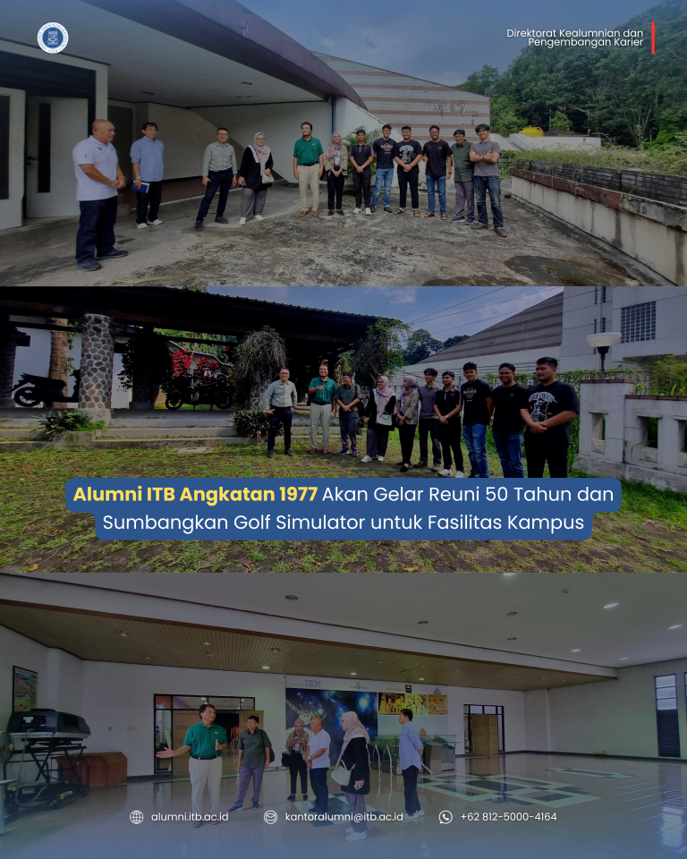 Alumni ITB Angkatan 1977 Akan Gelar Reuni 50 Tahun dan Sumbangkan Golf Simulator untuk Fasilitas Kampus
