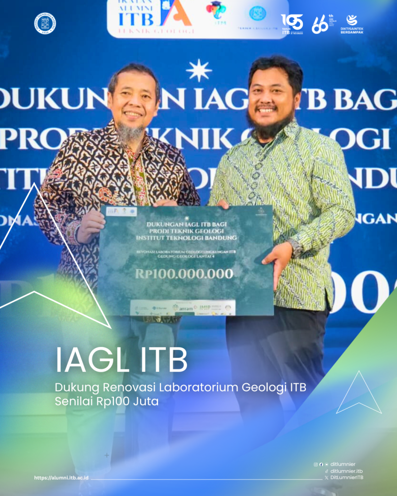 IAGL ITB Dukung Renovasi Laboratorium Geologi ITB Senilai Rp100 Juta