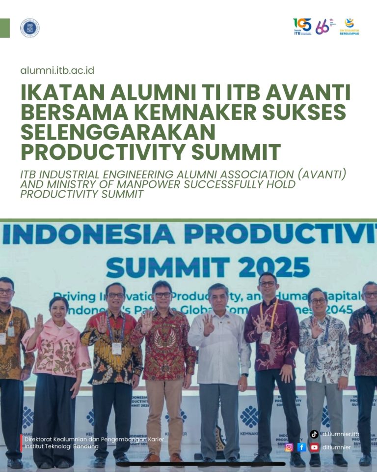 Ikatan Alumni TI ITB Avanti Bersama Kemnaker Sukses Selenggarakan Productivity Summit