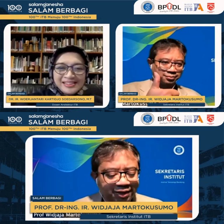 Prof. Dr.-Ing. Ir. Widjaja Martokusumo Membuka Webinar Salam Berbagi #6