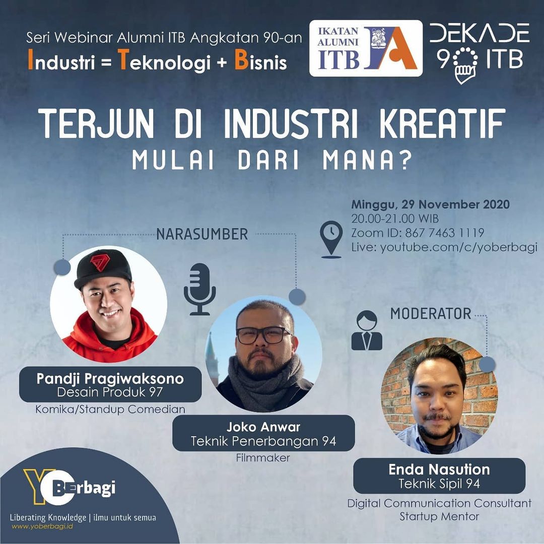 [29 Nov. 2020] Seri Webinar Alumni ITB Angkatan 90-an