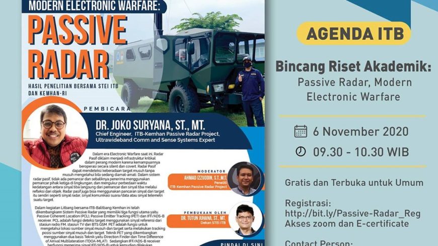 Bincang Riset Akademik: Passive Radar, Modern Electronic Warfare