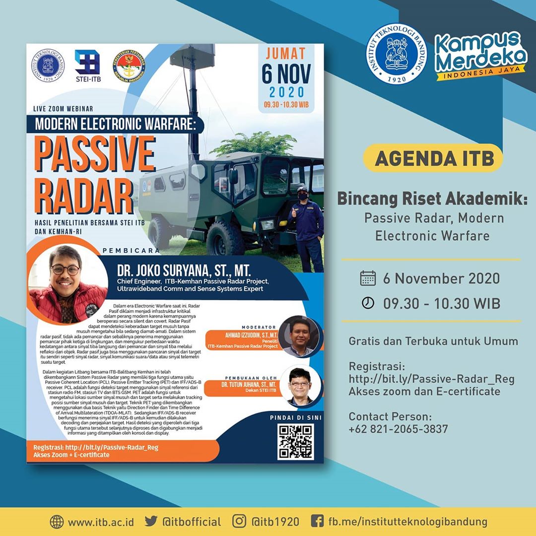 Bincang Riset Akademik: Passive Radar, Modern Electronic Warfare