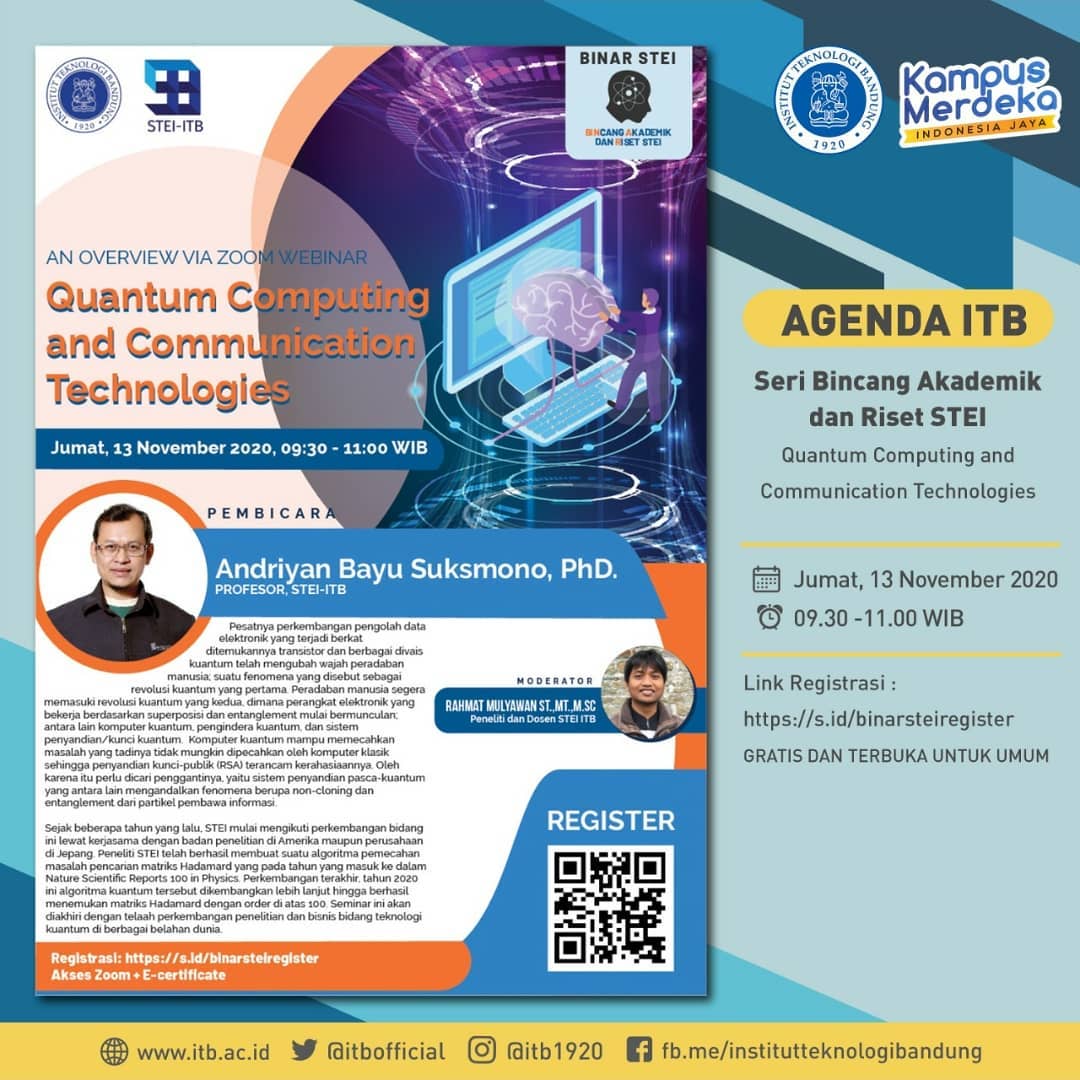 Seri Bincang Akademik dan Riset STEI: Quantum Computing and Communication Technologies