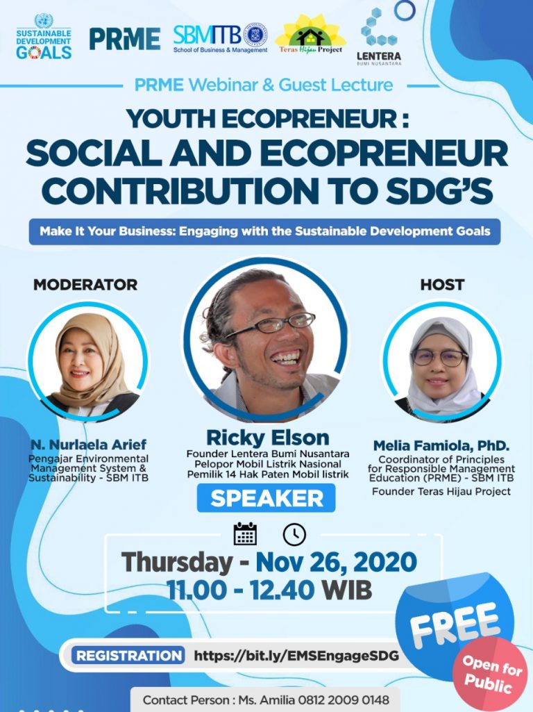 SBM ITB & PRME Webinar & Guest Lecture