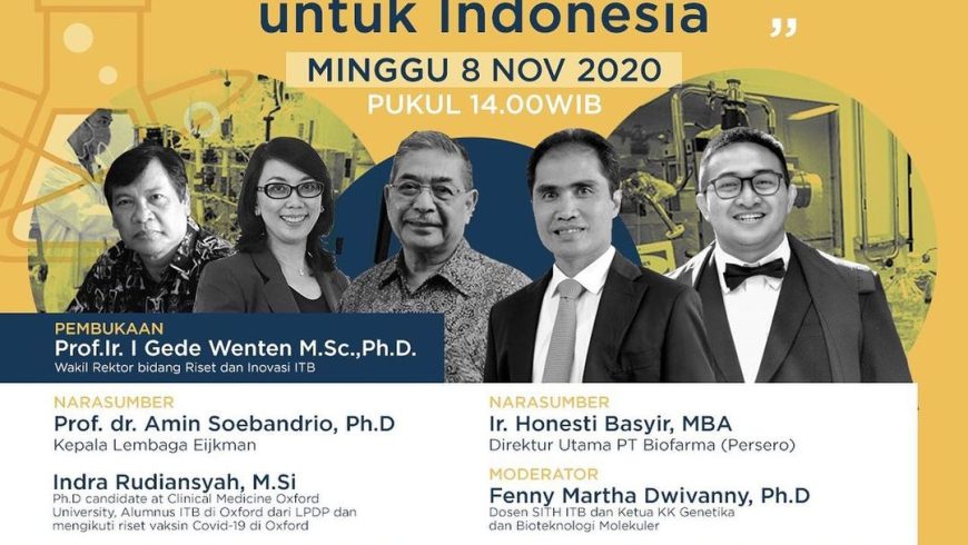 Webinar Salam Berbagi Minggu Spesial: Vaksin Merah Putih untuk Indonesia