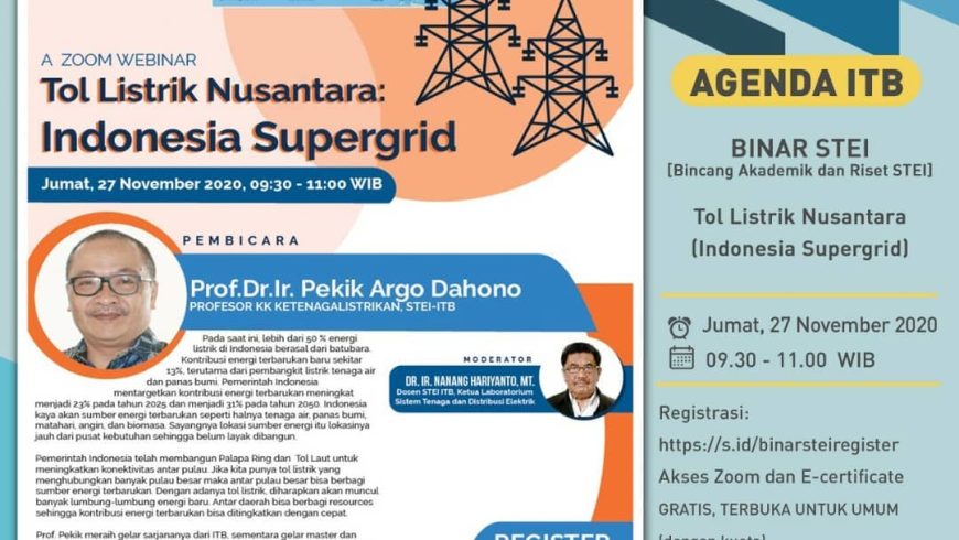 BINAR STEI: Nusantara Electric Toll Road (Indonesia Supergrid)
