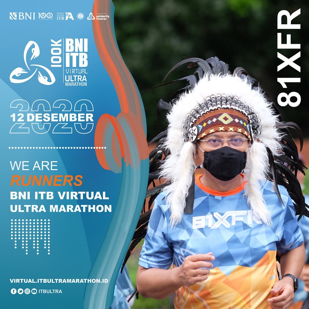 100K BNI ITB Virtual Ultra Marathon Berlangsung Sukses