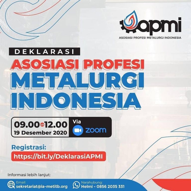 [19 Dec. 2020] Declaration of the Indonesian Metallurgical Profession Association