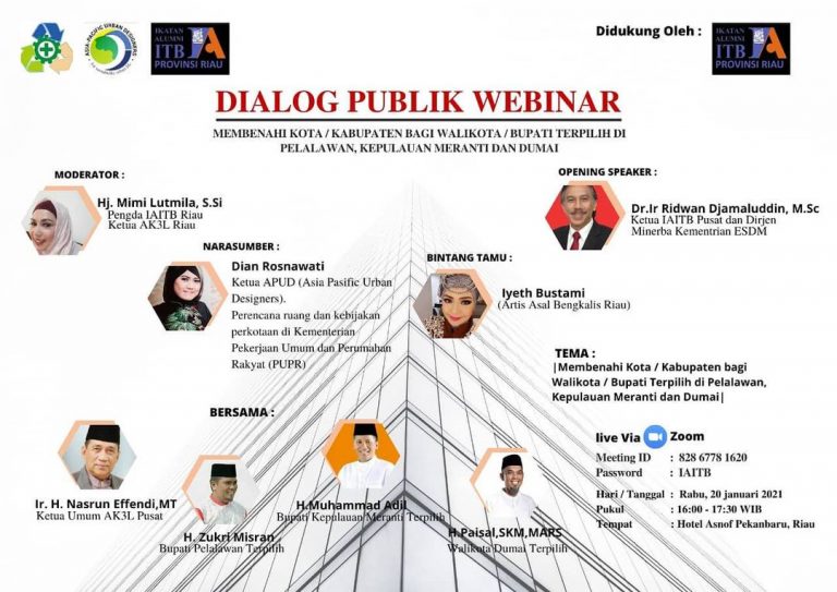 [20 JAN. 2021] Public Dialogue IAITB Riau Webinar