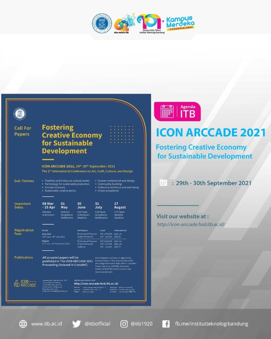 [29-30 SEP. 2021] ICON ARCCADE 2021