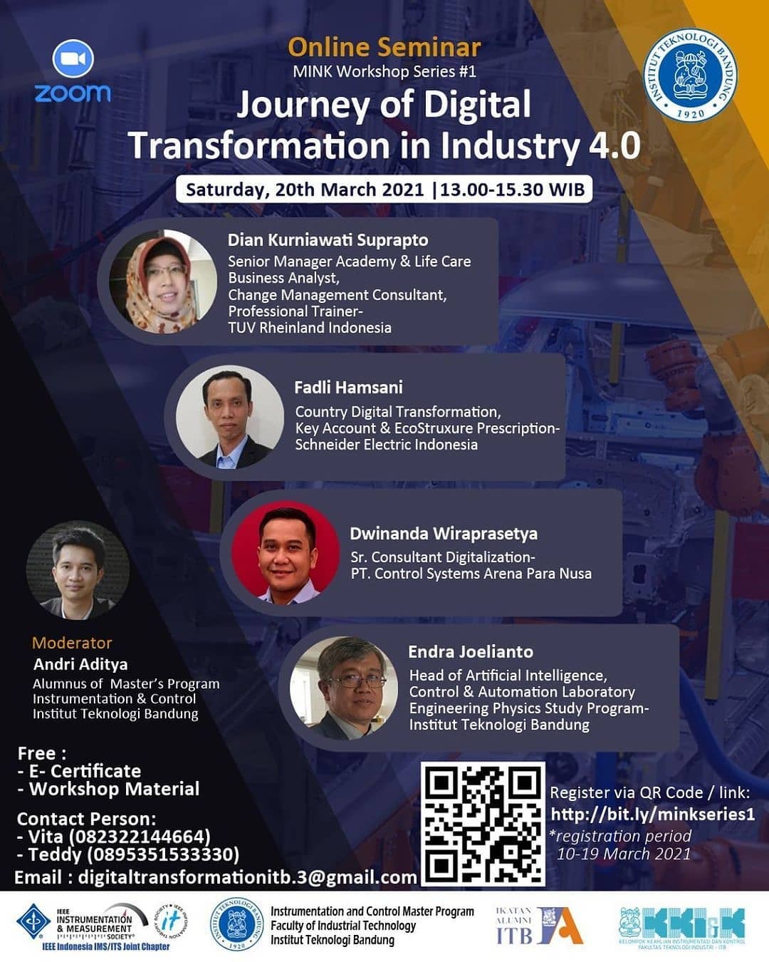 [20 MAR. 2021] Online Seminar Journey of Digital Transformation in Industry 4.0