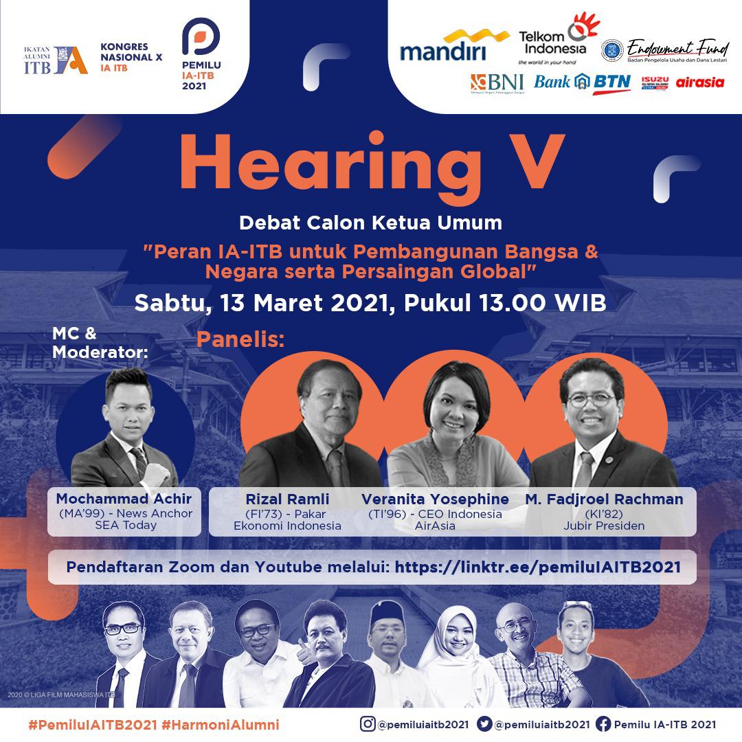 [13 MAR. 2021] Hearing #5: Debat Calon Ketua Umum IA ITB