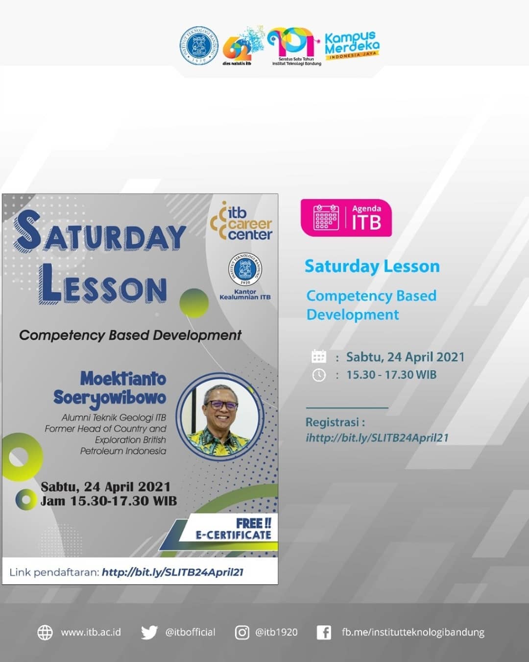 [24 APR. 2021] Saturday Lesson: Competency Based Development