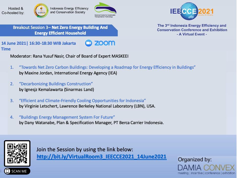 [14 JUN. 2021] IEECCE 2021: Net Zero Energy Building and Energy Efficient Household