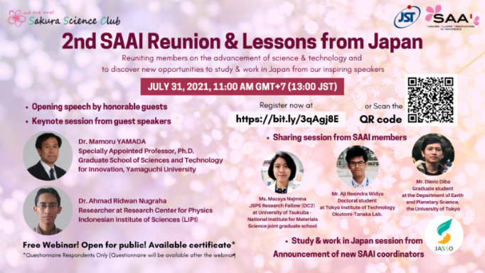 [31 JUL. 2021] 2nd Reunion and Lessons from Japan