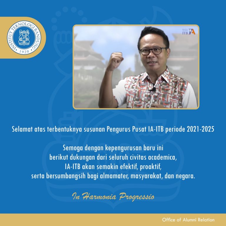 [Video] Susunan Pengurus Pusat IA-ITB periode 2021-2025