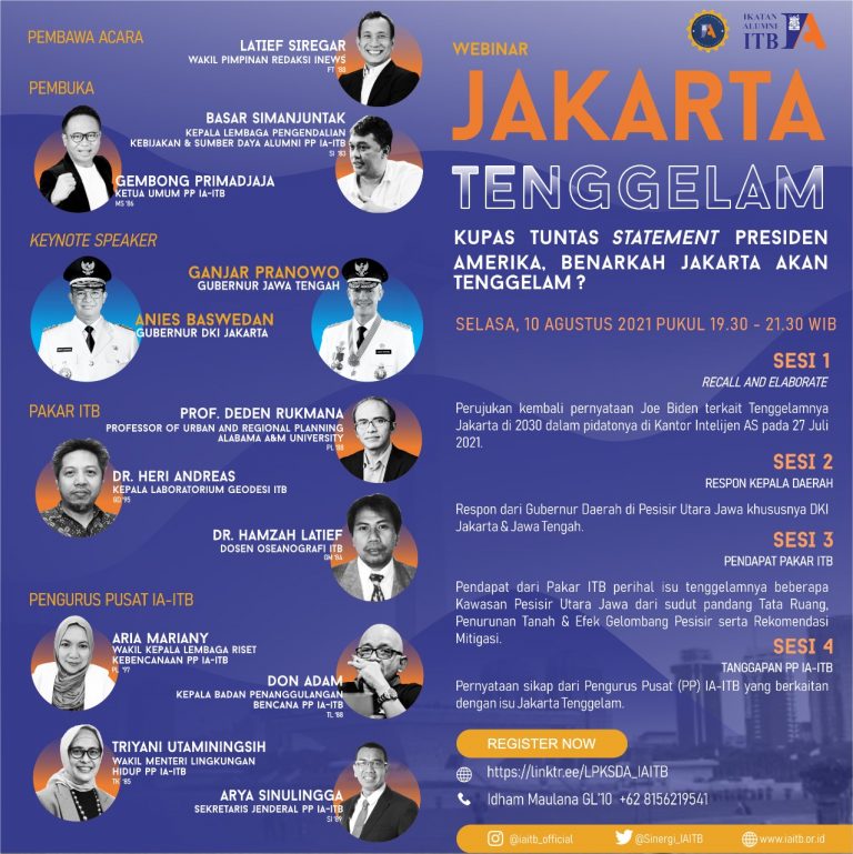 [10 AGU. 2021] Webinar Jakarta Tenggelam