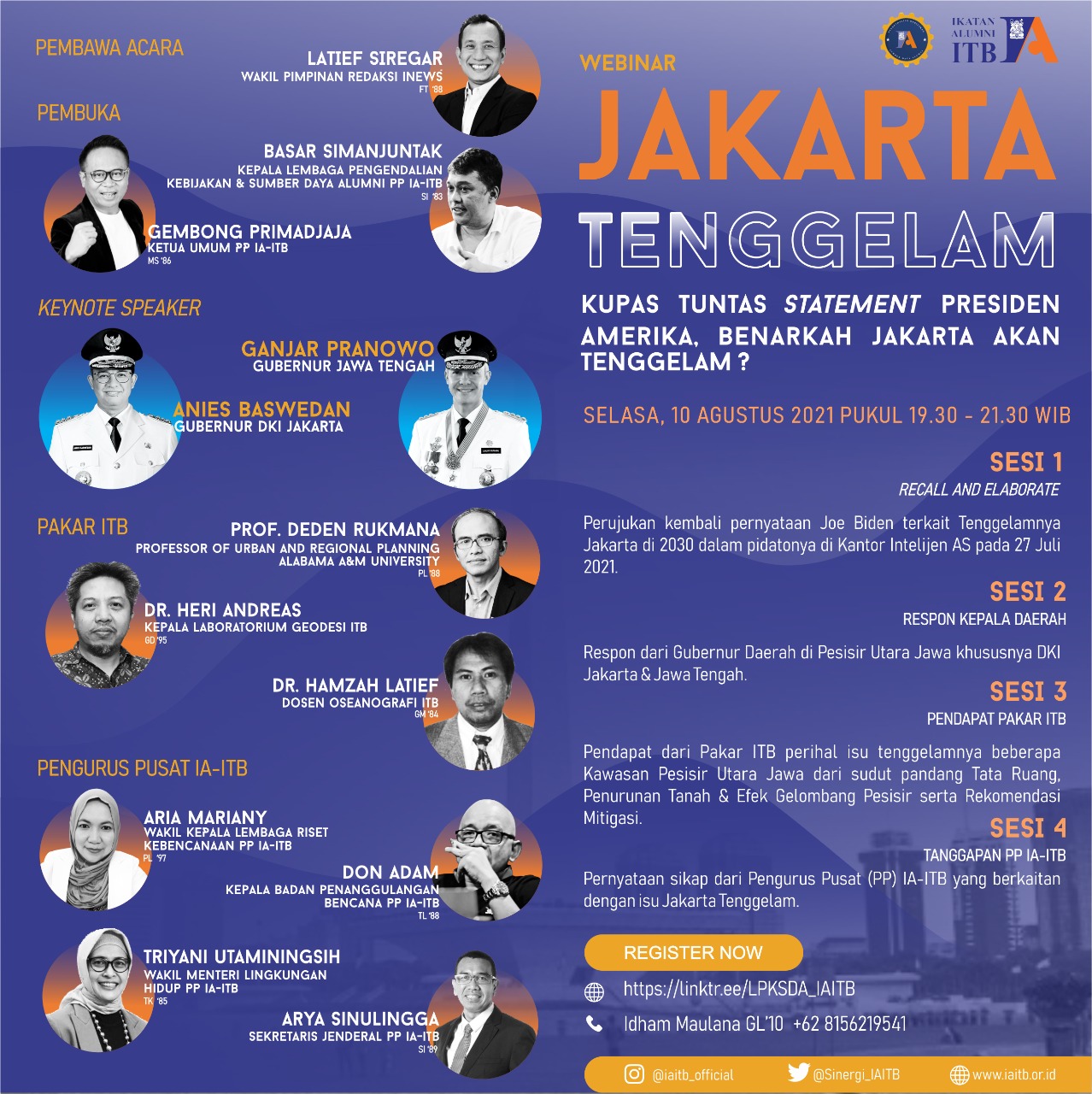 [10 AGU. 2021] Webinar Jakarta Tenggelam