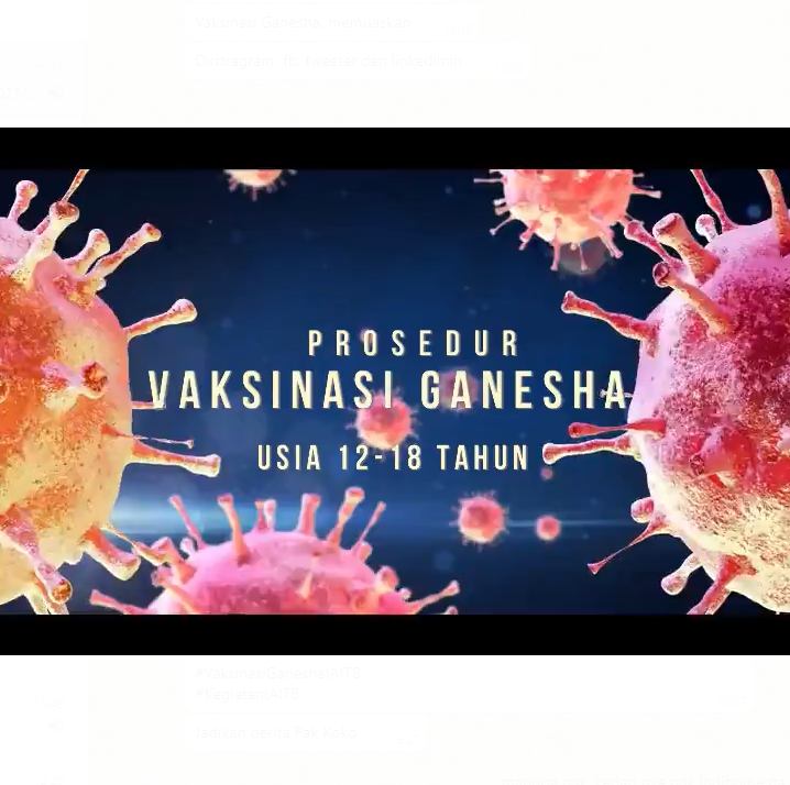 Vaksinasi Ganesha Usia 12-18 Tahun