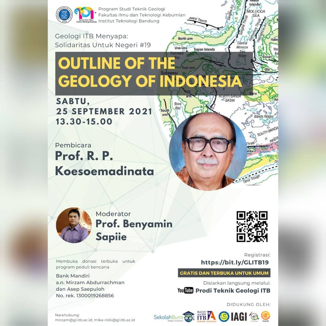 [25 SEP. 2021] Webinar “Outline of the Geology of Indonesia”