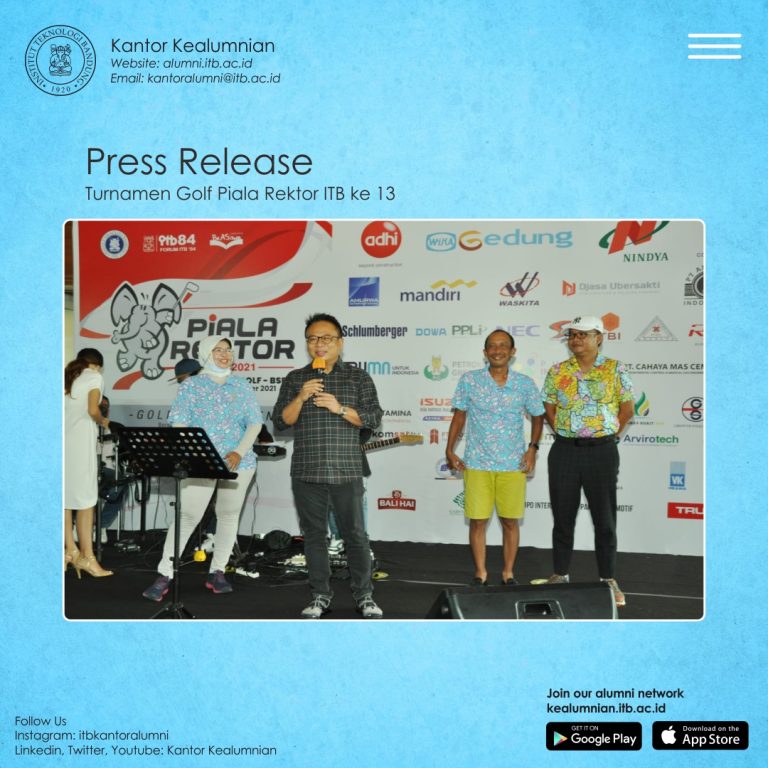 Press Release Turnamen Golf Piala Rektor ITB ke 13