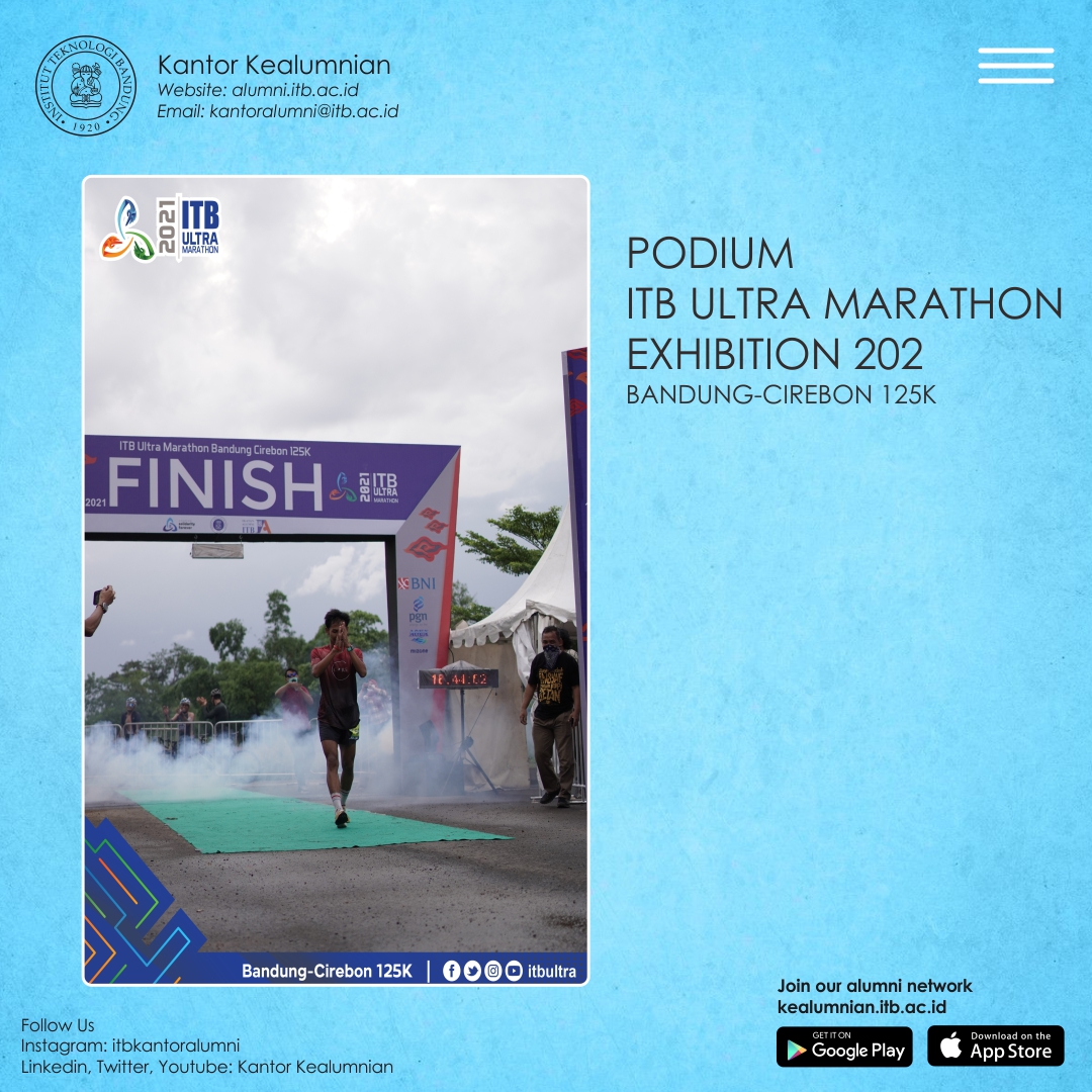 PODIUM ITB ULTRA MARATHON EXHIBITION 2021 BANDUNG-CIREBON 125K