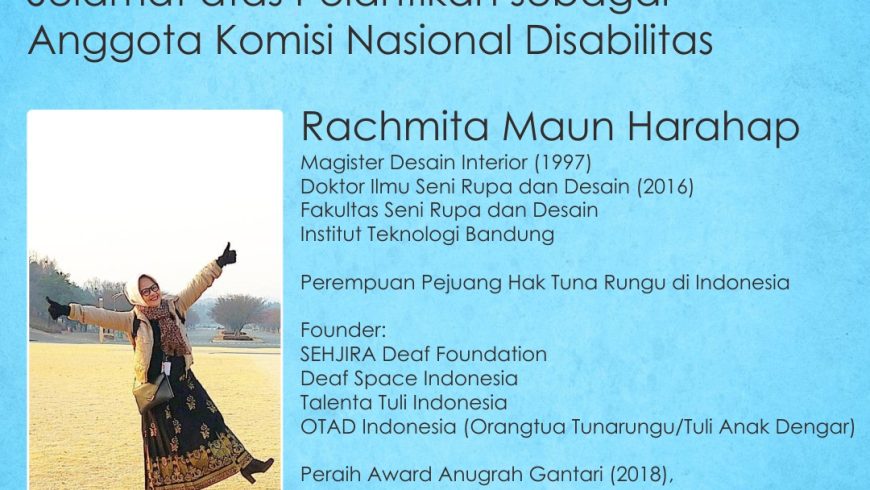Alumni ITB dilantik sebagai Anggota Komisi Nasional Disabilitas
