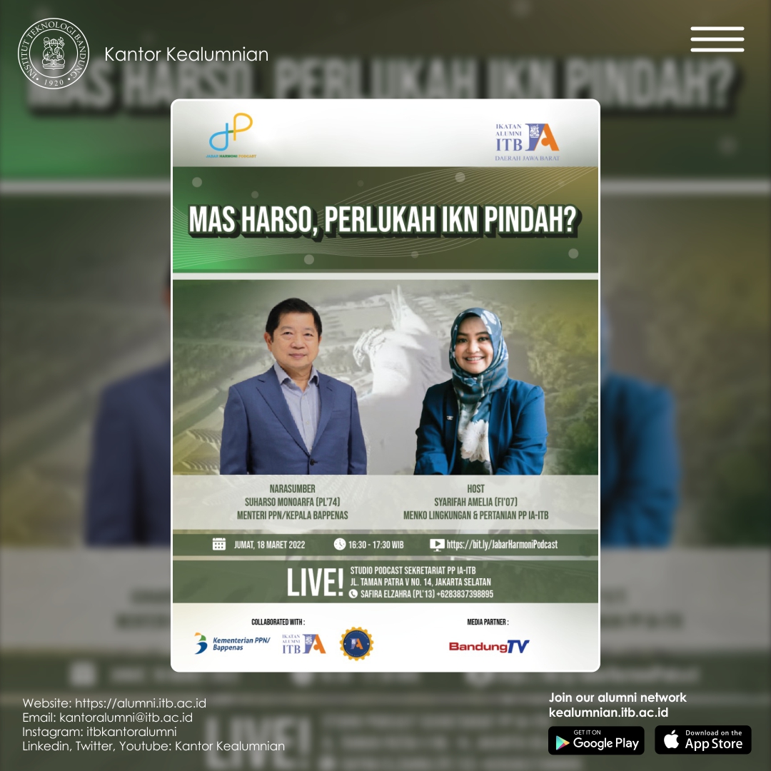 [18 MAR 2022] Jabar Harmoni Podcast – Ep. 1 : “Mas Harso, Perlukah IKN Pindah?”