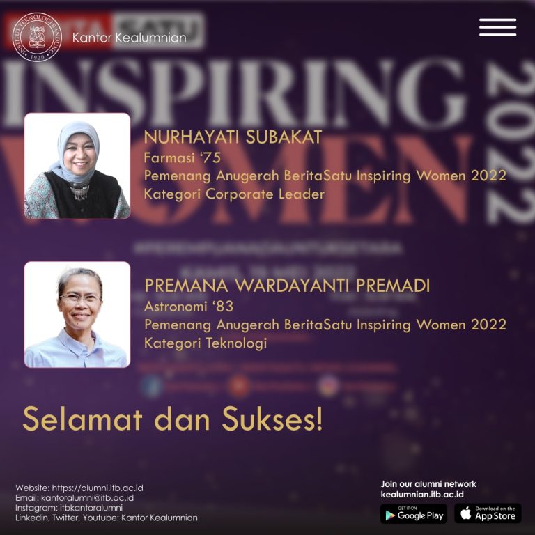Alumni ITB Pemenang Anugerah BeritaSatu Inspiring Women 2022