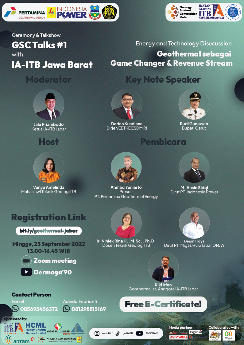 [25 SEP 2022] GSC TALKS 1.0 : Diskusi Energi dan Teknologi