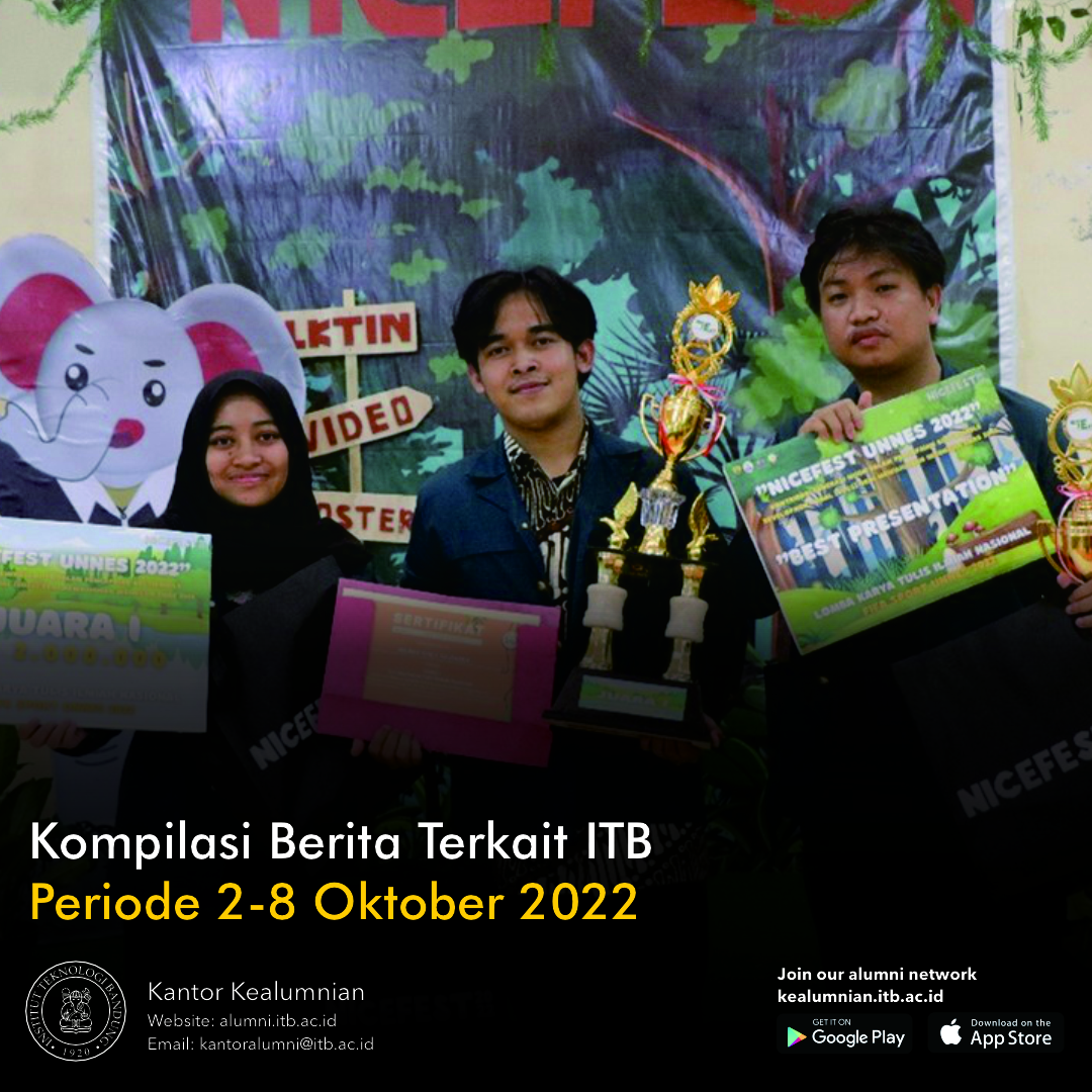 Kompilasi Berita Periode 2-8 Oktober 2022 Terkait ITB