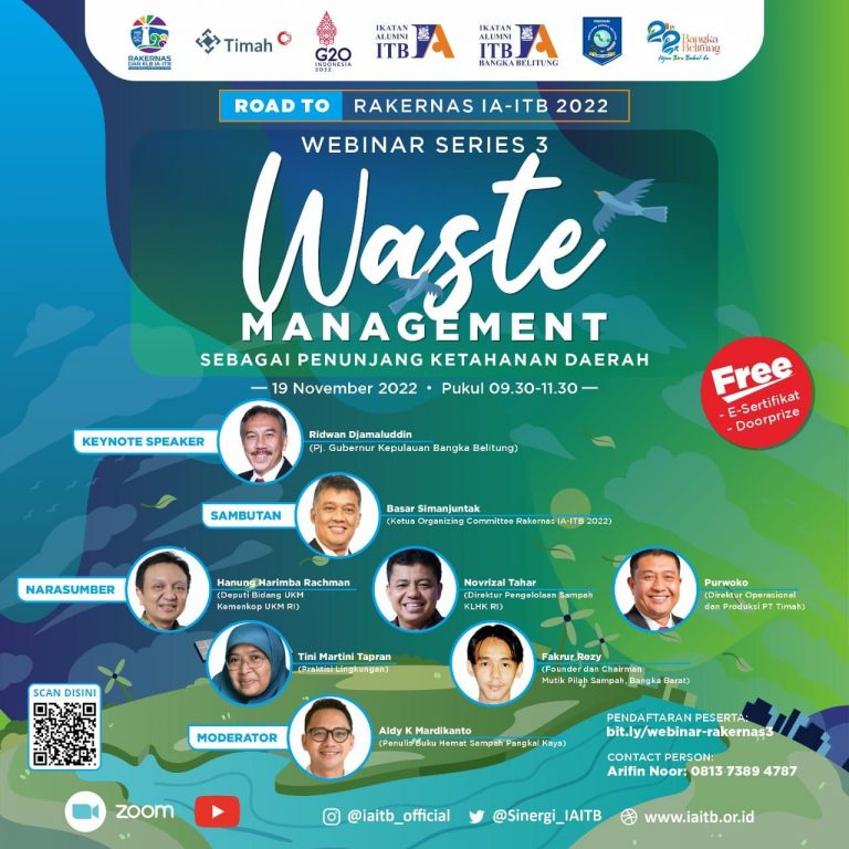 [19 NOV 2022] Webinar Waste Management sebagai Penunjang Ketahanan Daerah